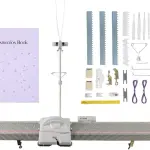 Knitting Machine and Accessories, LK150 150 Stitches 6.5mm Mid Gauge Plastic Domestic Knitting Machine with Accessories Tool Set for Household Sewing