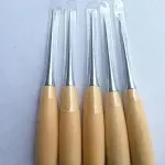 2018 200PCS Professional Leather Wood Handle Awl Tools For Leathercraft Stitching Sewing