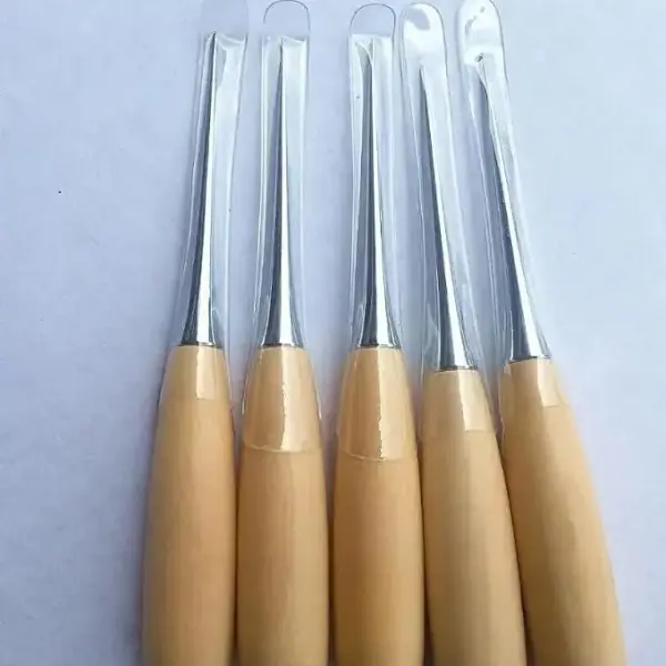 2018 200PCS Professional Leather Wood Handle Awl Tools For Leathercraft Stitching Sewing