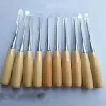 2018 200PCS Professional Leather Wood Handle Awl Tools For Leathercraft Stitching Sewing