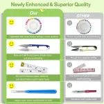 Baryfokwo Sewing Kit for Adults with Ultra Sharp Fabric Scissors, 242 Pcs Newly Upgraded Portable Travel Sewing Kit Professional Hand Needle and Thread Kit for Beginners Home Travel