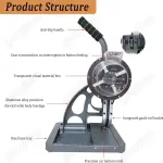 Heavy-Duty Semi-Automatic Grommet Machine Kit - Hand Press Eyelet Tool for Fabric, Sewing, Crafting, and Material Applications - Easy to Use, Durable, Versatile,12MM