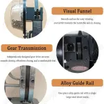 Heavy-Duty Semi-Automatic Grommet Machine Kit - Hand Press Eyelet Tool for Fabric, Sewing, Crafting, and Material Applications - Easy to Use, Durable, Versatile,12MM