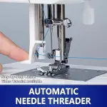 MILLEPUNTI MKR45 25 Built-in Stitches Beginner Sewing Machine, 4 Included Feet & Accessory Kit, Automatic Needle Threader, for All Skill Levels, Sewing Machine for Beginners Adult, Quilting
