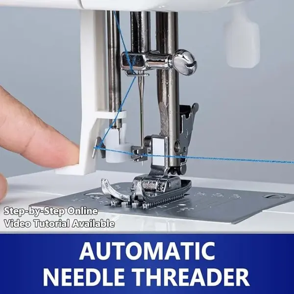 MILLEPUNTI MKR45 25 Built-in Stitches Beginner Sewing Machine, 4 Included Feet & Accessory Kit, Automatic Needle Threader, for All Skill Levels, Sewing Machine for Beginners Adult, Quilting