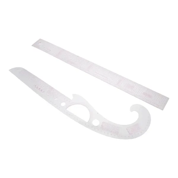 Multifunctional Sewing Ruler Set French Curve for Pattern Making and Garment Tailoring, Plastic Measuring Tool for Fashion Design and Dressmaking