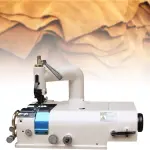 Leather Skiving Machine Head, SM-801 1200RPM Electric Industrial Leather Skiving Thinning Machine Leather Shovel Skin Cutter w/o Brushless Servo Motor for Flat Thinning Leather, Plastic, Rubbe