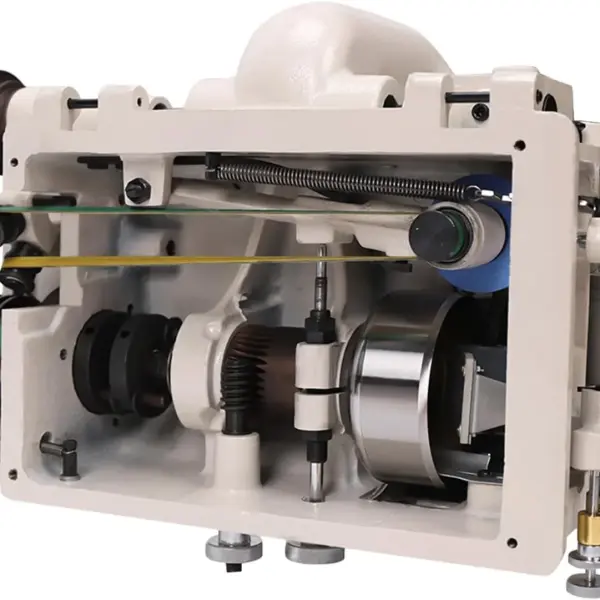 Leather Skiving Machine Head, SM-801 1200RPM Electric Industrial Leather Skiving Thinning Machine Leather Shovel Skin Cutter w/o Brushless Servo Motor for Flat Thinning Leather, Plastic, Rubbe