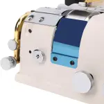 Leather Skiving Machine Head, SM-801 1200RPM Electric Industrial Leather Skiving Thinning Machine Leather Shovel Skin Cutter w/o Brushless Servo Motor for Flat Thinning Leather, Plastic, Rubbe