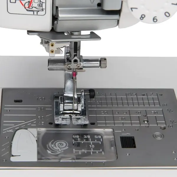 Elna Elnita ef72 Sewing and Quilting Machine with over 10" of Seamless, Aluminum Flatbed Sewing Space, 170 built-in stitches, 2 Alphabets for Home