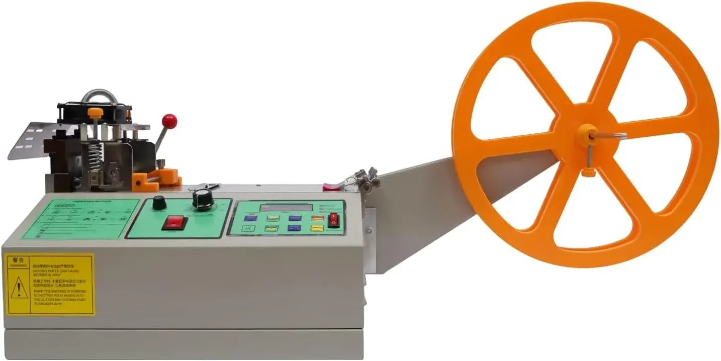 110V 280W Webbing Cutting Machine Automatic Hot and Cold Cutting Machines Hot Ribbon Cutter Machine Automatic Ribbon Belt Fabric Cutter for Families & Garment Factories & Shoe Factories