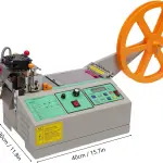 110V 280W Webbing Cutting Machine Automatic Hot and Cold Cutting Machines Hot Ribbon Cutter Machine Automatic Ribbon Belt Fabric Cutter for Families & Garment Factories & Shoe Factories