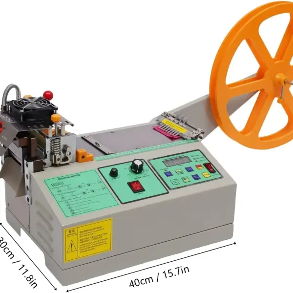 110V 280W Webbing Cutting Machine Automatic Hot and Cold Cutting Machines Hot Ribbon Cutter Machine Automatic Ribbon Belt Fabric Cutter for Families & Garment Factories & Shoe Factories
