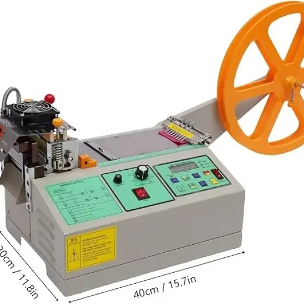 110V 280W Webbing Cutting Machine Automatic Hot and Cold Cutting Machines Hot Ribbon Cutter Machine Automatic Ribbon Belt Fabric Cutter for Families & Garment Factories & Shoe Factories