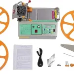 110V 280W Webbing Cutting Machine Automatic Hot and Cold Cutting Machines Hot Ribbon Cutter Machine Automatic Ribbon Belt Fabric Cutter for Families & Garment Factories & Shoe Factories
