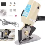 Electric Rotary Fabric Cutter 110V Electric Cloth Cutting Machine 4 Inch Rotary Blade Hand Held Fabric Slitting Machine with Automatic Sharpener for Multi-Layer Clothing,Textiles,Carpet