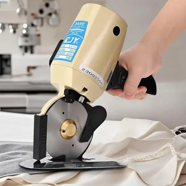 Electric Rotary Fabric Cutter 110V Electric Cloth Cutting Machine 4 Inch Rotary Blade Hand Held Fabric Slitting Machine with Automatic Sharpener for Multi-Layer Clothing,Textiles,Carpet