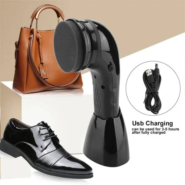 Multi-Function Electric Shoe Brush Shine Polisher Automatic Shoeshine Machine Cleaning Leather Care