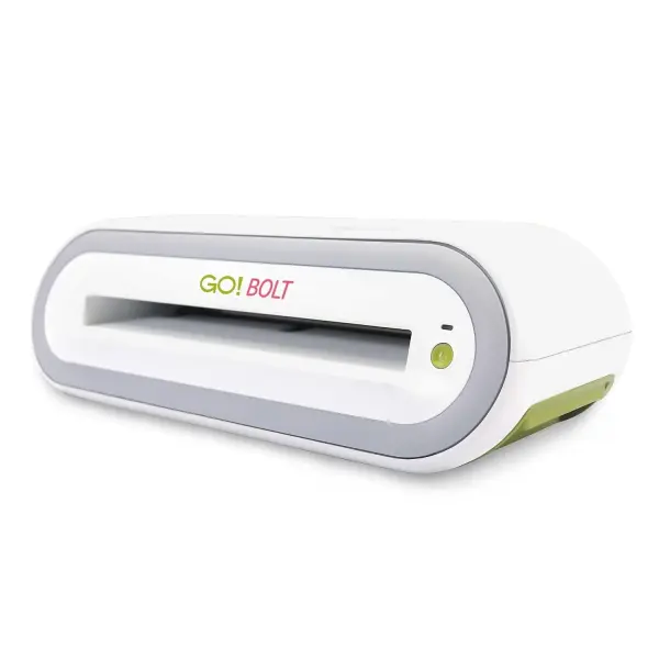 AccuQuilt GO! Bolt Electric Fabric Cutter Starter Set, Automatic Operation, Includes Square Die, Cutting Mat, and Quick Start Guide