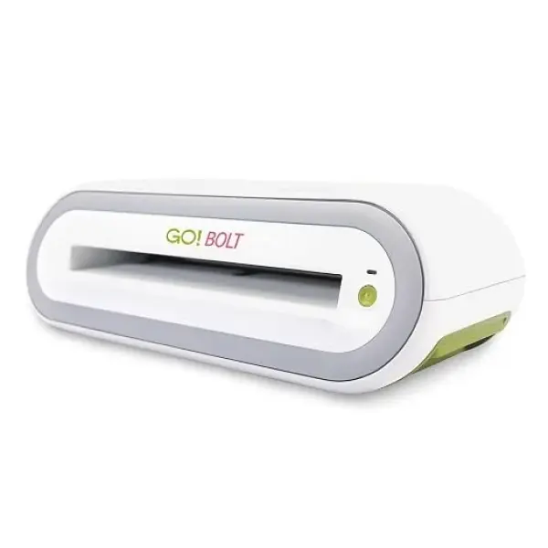 AccuQuilt GO! Bolt Electric Fabric Cutter Starter Set, Automatic Operation, Includes Square Die, Cutting Mat, and Quick Start Guide