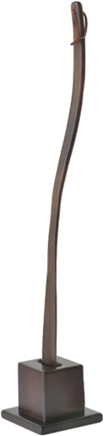 Extra Long Wooden Shoehorn with Stable Base - Easy Wear Shoe Helper Spoon for Seniors and Kids, Durable and Ergonomic Design for Effortless Footwear Assistance