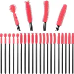 20 Pcs Nook and Cranny Sewing Machine Cleaning Brushes, Reusable Silicone Dense Bristles Cleaning Brushes for Sewing Machine Internal and Spool Area, Sewing Tools, Sewing Products, Red
