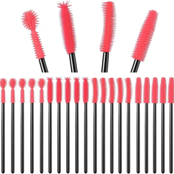 20 Pcs Nook and Cranny Sewing Machine Cleaning Brushes, Reusable Silicone Dense Bristles Cleaning Brushes for Sewing Machine Internal and Spool Area, Sewing Tools, Sewing Products, Red