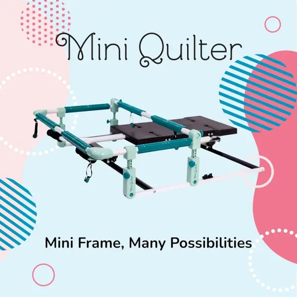 Table Top Hoop Quilting Frames | Hoop Quilting Frames for Domestic Machines (Mini Quilter Beginner Hoop Quilting Frame)