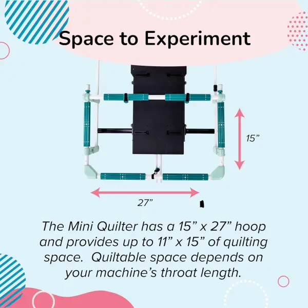 Table Top Hoop Quilting Frames | Hoop Quilting Frames for Domestic Machines (Mini Quilter Beginner Hoop Quilting Frame)