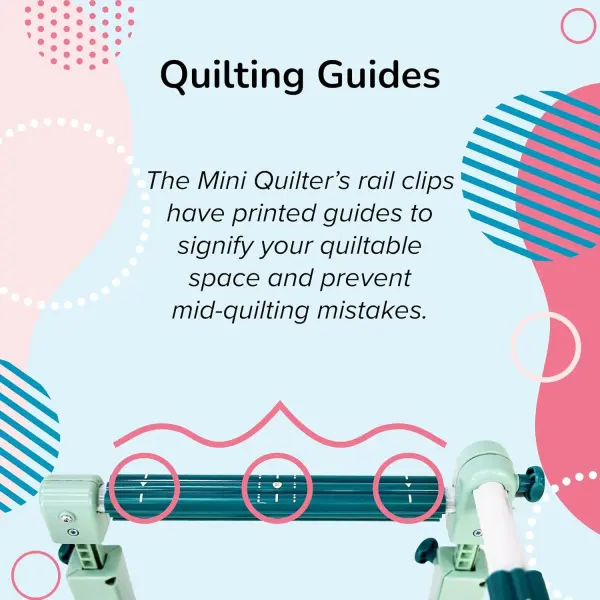 Table Top Hoop Quilting Frames | Hoop Quilting Frames for Domestic Machines (Mini Quilter Beginner Hoop Quilting Frame)