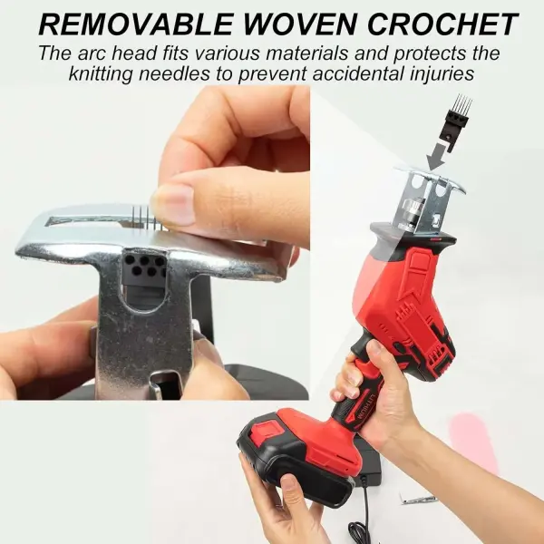 Wig Sewing Inject Machine for PU - Cordless,5000 Rpm,1000W PU Simulation Scalp Tying Machine, Handheld Hair Weaving Tool, for Salon Home Use