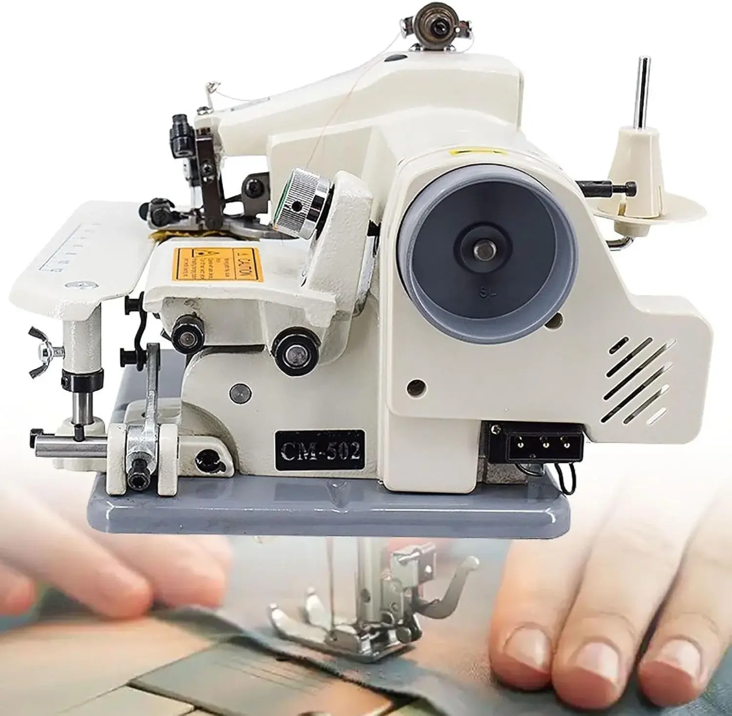 Portable Blind Stitch Sewing Machine 1200RPM with Foot Pedal, High Speed Electric Hemming Tool for Alterations, Adjustable Stitch Depth, Copper Motor, Compact Design for Home and Tailor Use