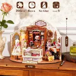 Rolife DIY Miniature House Kit Elsa's Tailoring, Mini Dollhouse Kit for Adults, Mini Room Building Kit for Teens, DIY Craft Kits for Parents Friends Girls Boys (Elsa's Tailor Shop)
