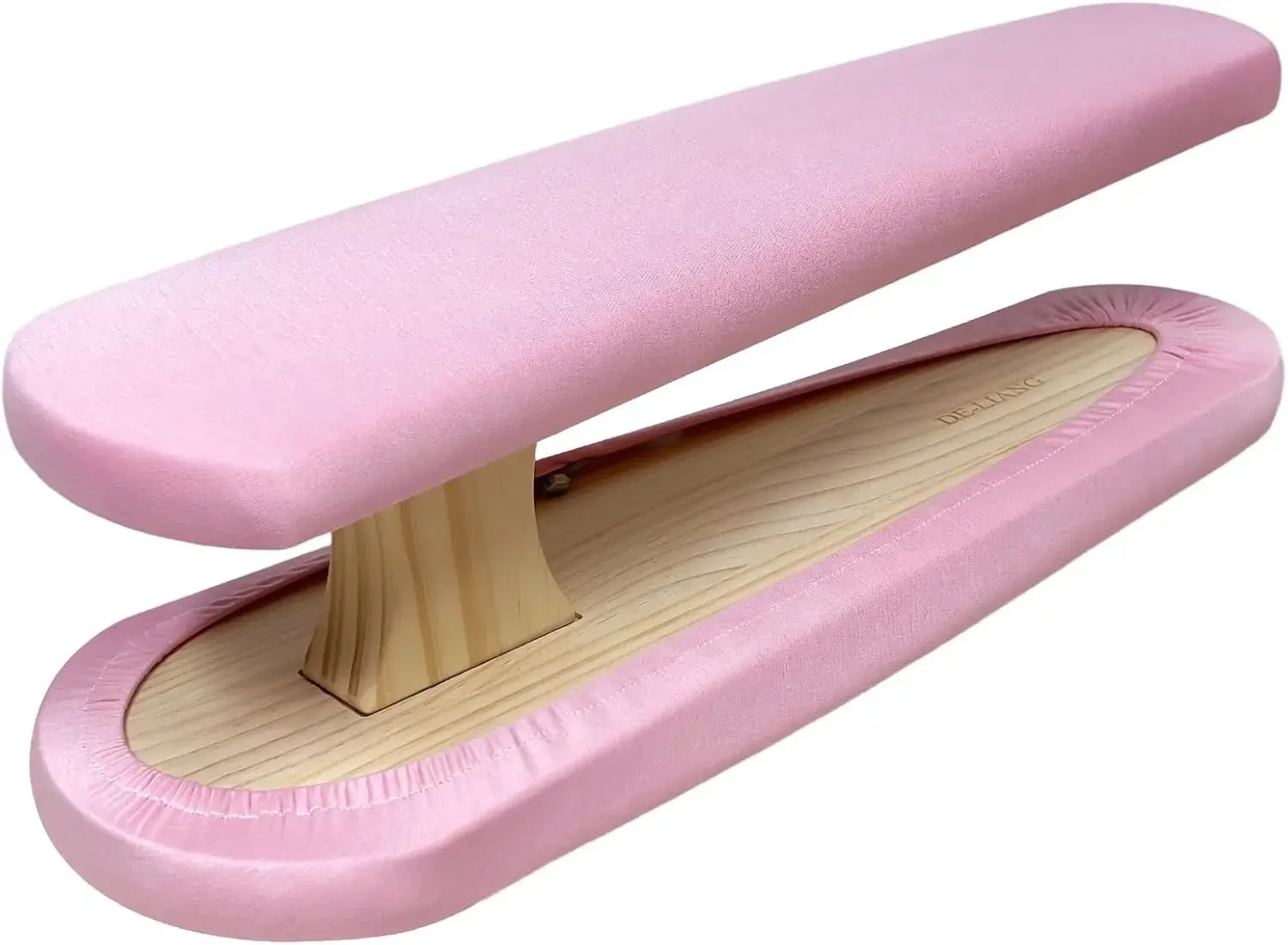 Tailor Sleeve Ironing Board, Two-Sided Cotton Padded Tailor's Ironing Stool with Removable Cover, Professional Garment Pressing Aide, Pink