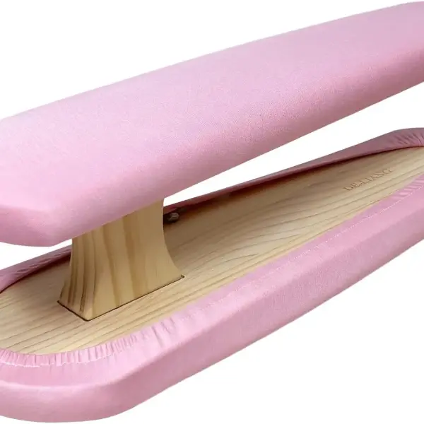 Tailor Sleeve Ironing Board, Two-Sided Cotton Padded Tailor's Ironing Stool with Removable Cover, Professional Garment Pressing Aide, Pink