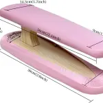 Tailor Sleeve Ironing Board, Two-Sided Cotton Padded Tailor's Ironing Stool with Removable Cover, Professional Garment Pressing Aide, Pink