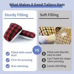 MOLIGOU Tailors Ham and Seam Roll Set, Pressing Tool for Ironing, Sewing Ham for Sleeve, Collar, Curved Seam