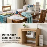 Sewing Machine Lift Mechanism – 50-lb. Capacity Heavy Duty Sewing Furniture for Ergonomic Use – Easy-to-Install Smooth Airlift Mechanism for Clutter-Free Workspace & Touch Release Operation