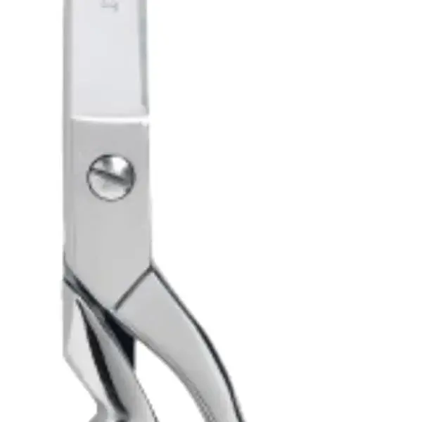 Gingher 8" Dressmaker's Fabric Scissors, Stainless Steel Shears, Sharp Knife Edge Steel Sewing Shears with Protective Sheath for Fabric Cutting and Tailoring, Chrome Plated Nickel Finish