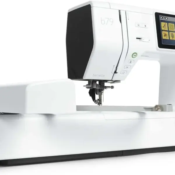 Bernette B79 Computerized Sewing and Embroidery Machine with 5-Inch Color Touchscreen, Multi-Function Knobs, 4 LEDs, and 230mm Sewing Space