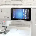 Bernette B79 Computerized Sewing and Embroidery Machine with 5-Inch Color Touchscreen, Multi-Function Knobs, 4 LEDs, and 230mm Sewing Space
