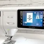 Bernette B79 Computerized Sewing and Embroidery Machine with 5-Inch Color Touchscreen, Multi-Function Knobs, 4 LEDs, and 230mm Sewing Space