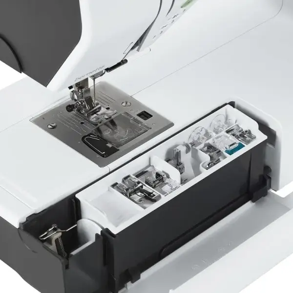 Bernette B79 Computerized Sewing and Embroidery Machine with 5-Inch Color Touchscreen, Multi-Function Knobs, 4 LEDs, and 230mm Sewing Space