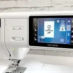 Bernette B79 Computerized Sewing and Embroidery Machine with 5-Inch Color Touchscreen, Multi-Function Knobs, 4 LEDs, and 230mm Sewing Space