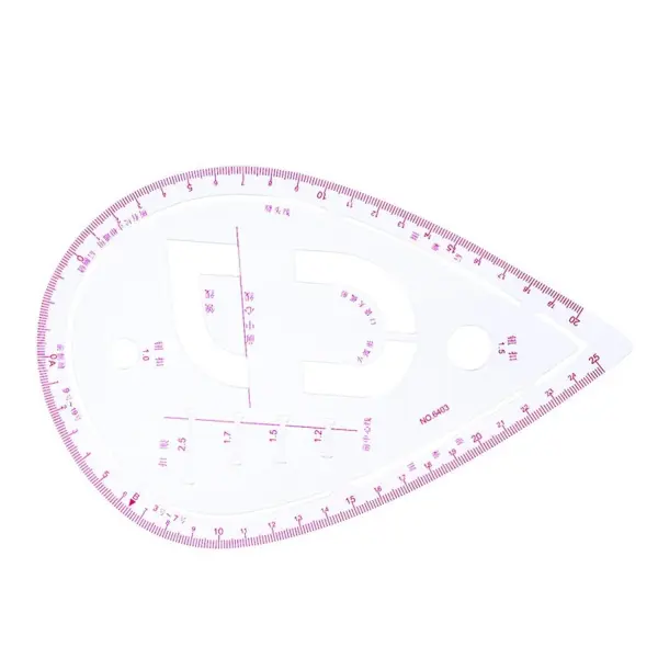 French Curve Ruler Set, Sewing Ruler Tailoring Tool, Pattern Making Ruler with Detailed Scale for Beginners Tailors Designers