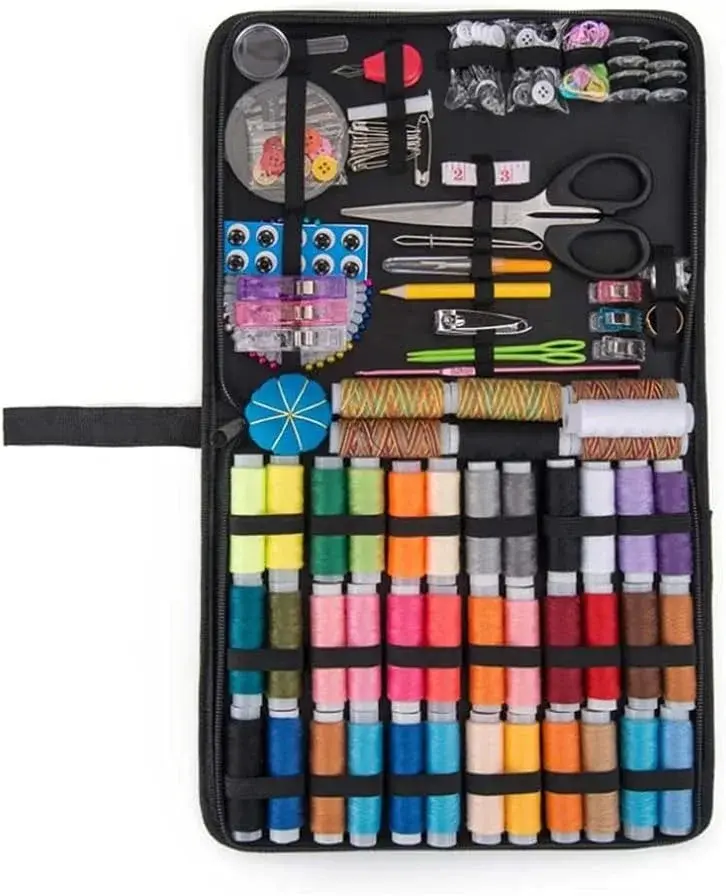 Sewing Machine Threads Kit Accessories Tools Stitch DIY Multi Functional Bead Ruler Scissors Needle for Needlework