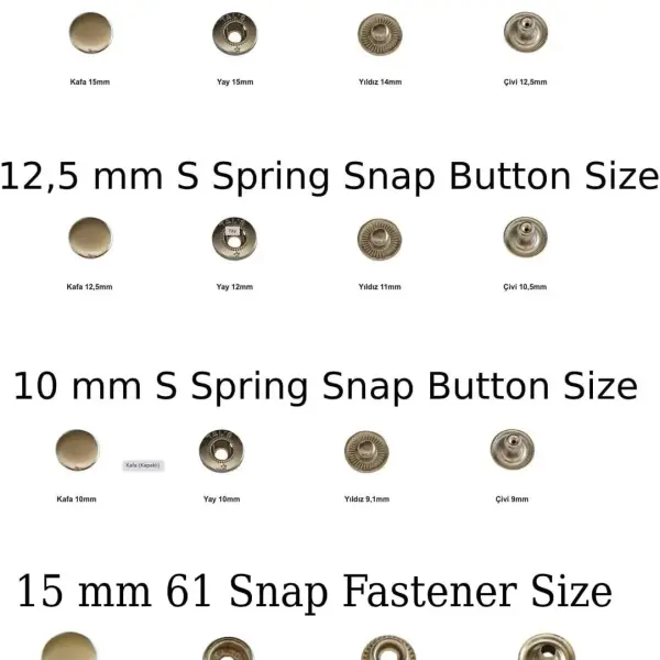 Snap Fastener Button Machine with Dies - Hand Press Machine for Metal Snap Fasteners Setting Tools