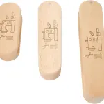 Tissting Wooden Tailors Clapper Set with Magnetic Pin Cushion - 3 Sizes for Quilting, Sewing, and Ironing, Multi-Purpose Tool for Professional Seam Flattening