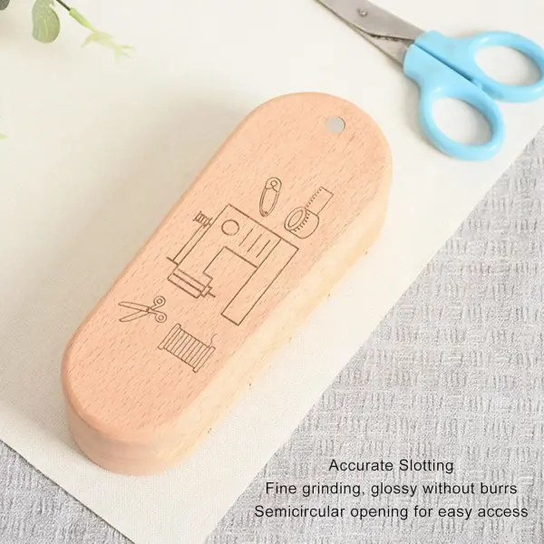 Tissting Wooden Tailors Clapper Set with Magnetic Pin Cushion - 3 Sizes for Quilting, Sewing, and Ironing, Multi-Purpose Tool for Professional Seam Flattening