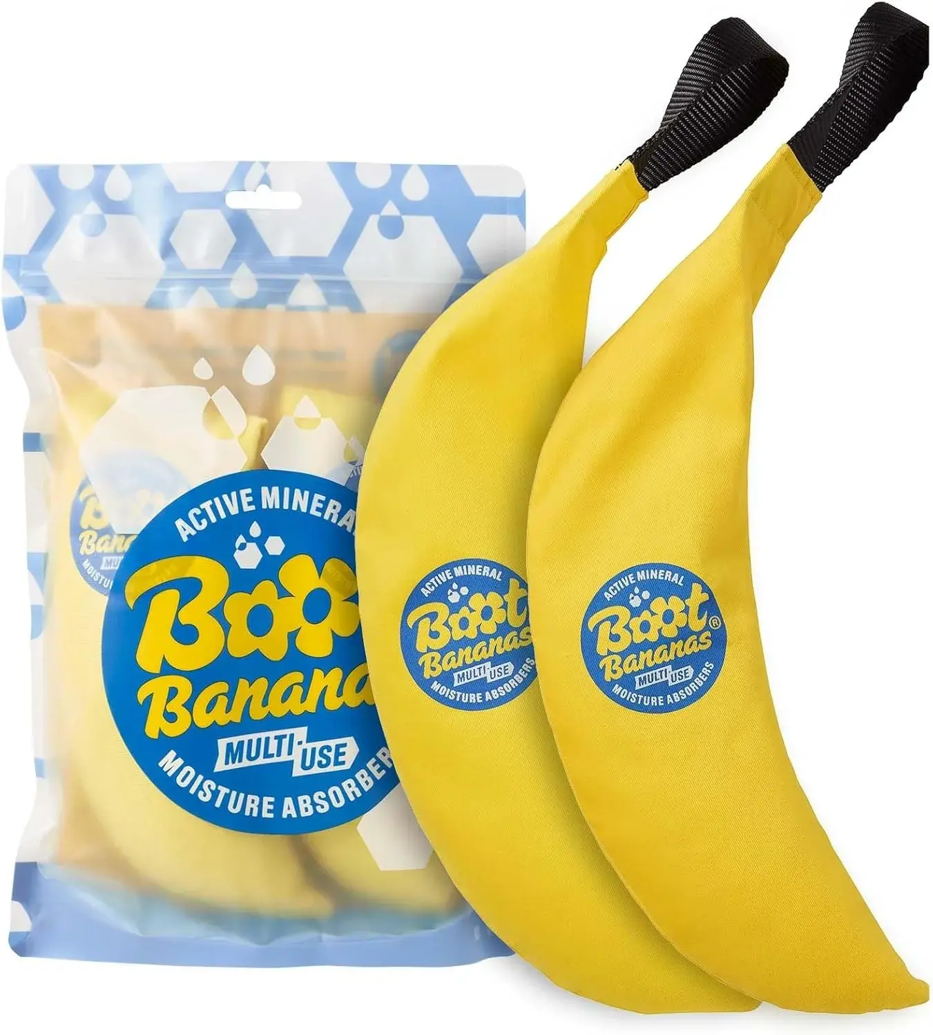 Boot Bananas Shoe Moisture Absorber | Long-Lasting, Reusable Sports Shoe Drying Inserts Without Heat or Electricity | Eco-Conscious | Drys Footwear in 4 to 6 Hours | 1 Pair